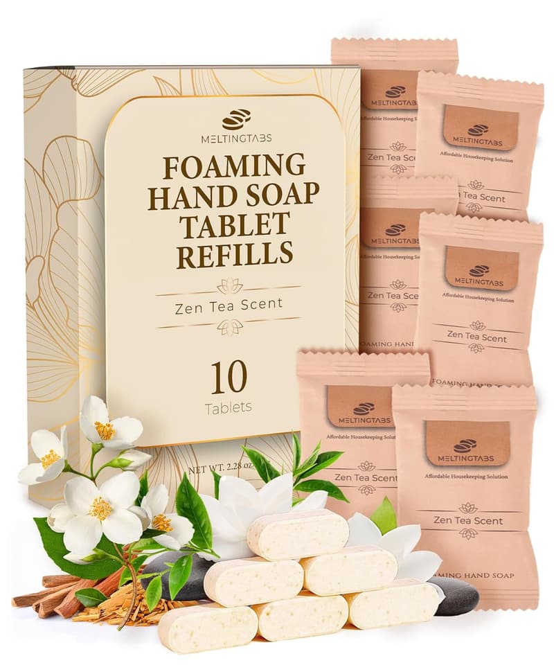 Zen Tea Foaming Hand Soap Tablets - 6-Pack Concentrated Refill