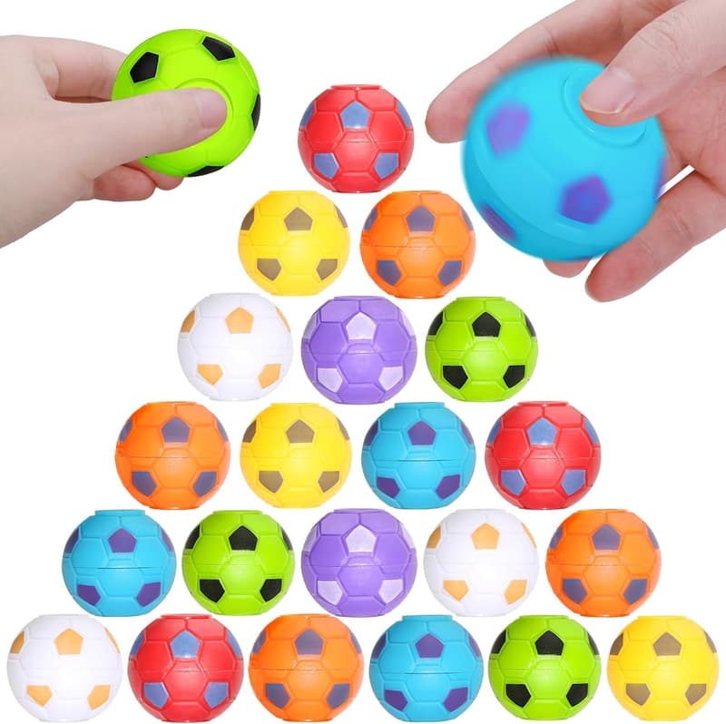 Soccer Party Favors: 36 Pack Fidget Spinners for Kids
