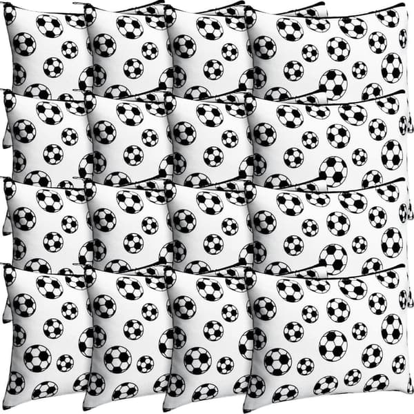 Soccer-Themed Cosmetic Bag Set for Girls, 20 Pcs