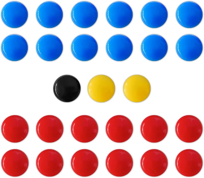 Soccer Team Coach Magnets Set for Whiteboards (27 Pieces)