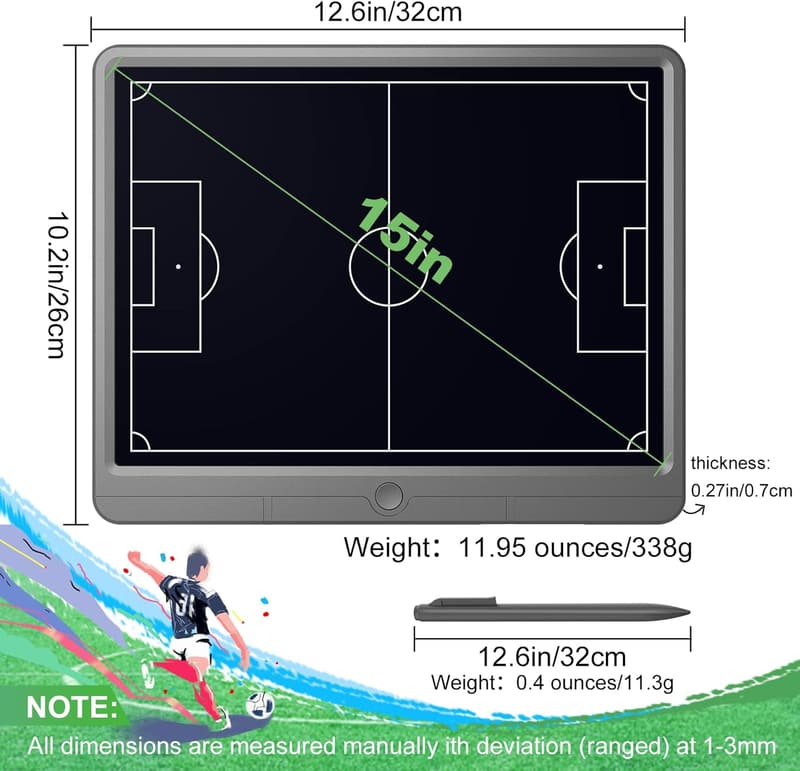 Premium Tactical Marker Board for Coaches - Large LCD Screen