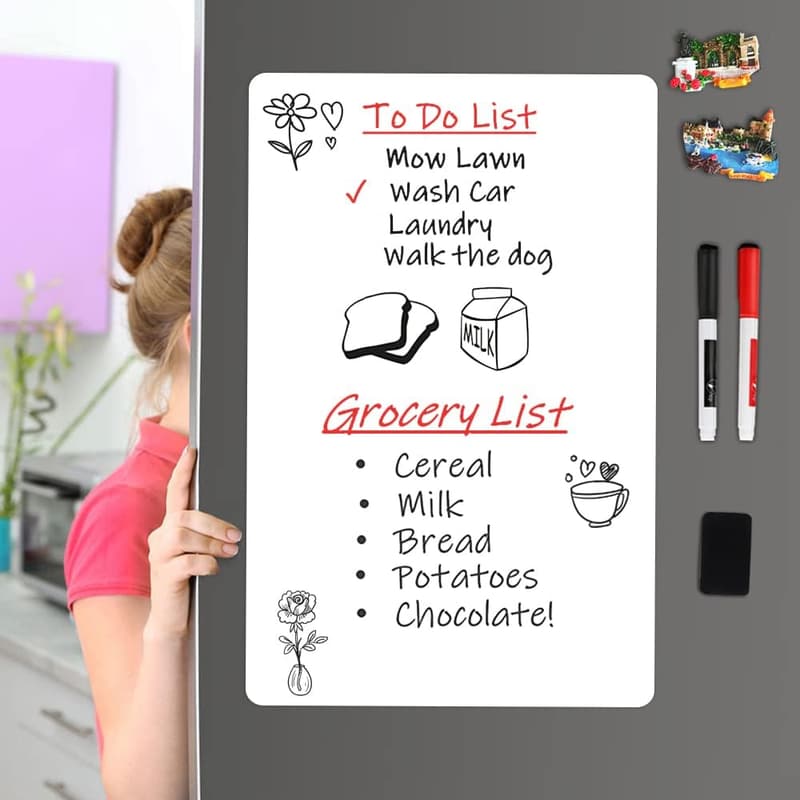 Magnetic Dry Erase Board for Fridge - 20