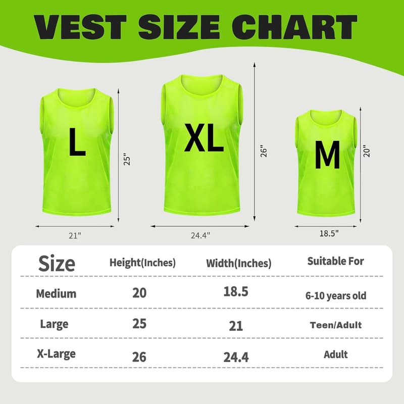 Youth Team Pennies - 12/24/48PCS Sports Scrimmage Vests