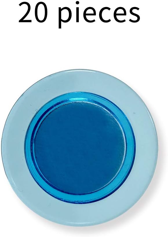Assorted Color Magnets for Glass Dry Erase Board - 20 Pack