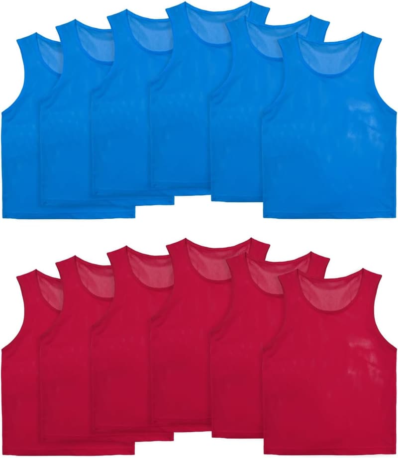 Lightweight Basketball Scrimmage Vests Set for Youth/Adults