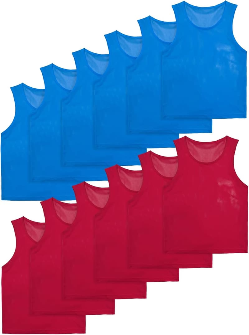 Lightweight Basketball Scrimmage Vests Set for Youth/Adults
