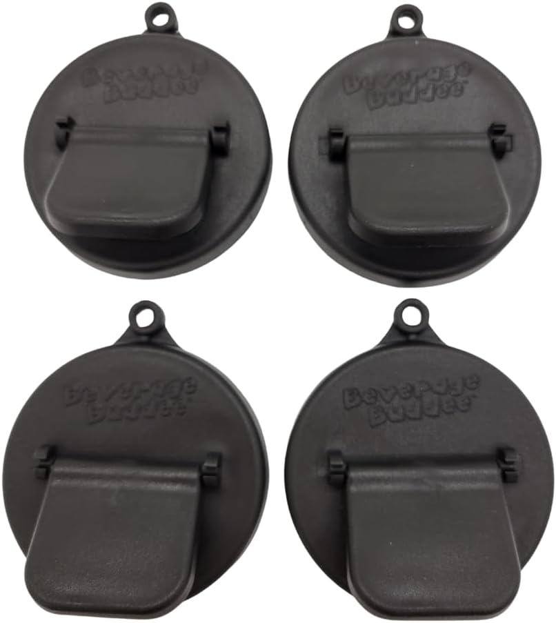 Standard Can Cover - BPA-Free, 4-Pack (Black)