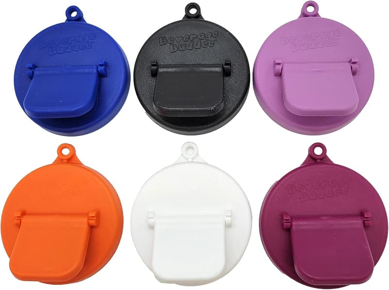 Reusable Can Covers - Standard Size, BPA-Free, Assorted Colors – 6 Pack