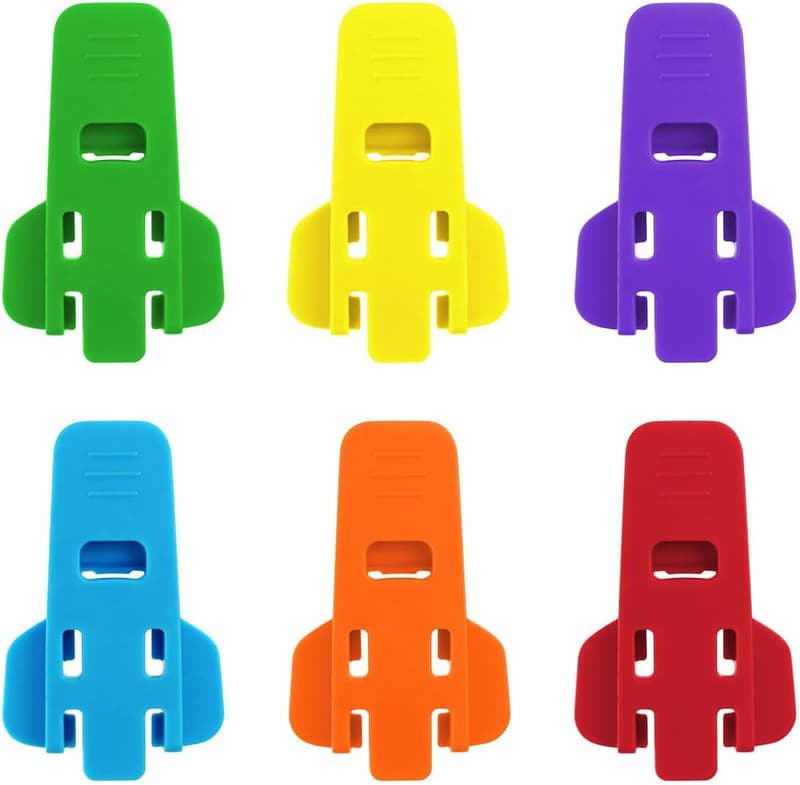6-Pack Colorful Easy Can Openers and Beverage Shields