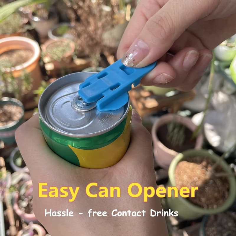 Colorful 6-Pack Manual Can Openers & Beverage Covers