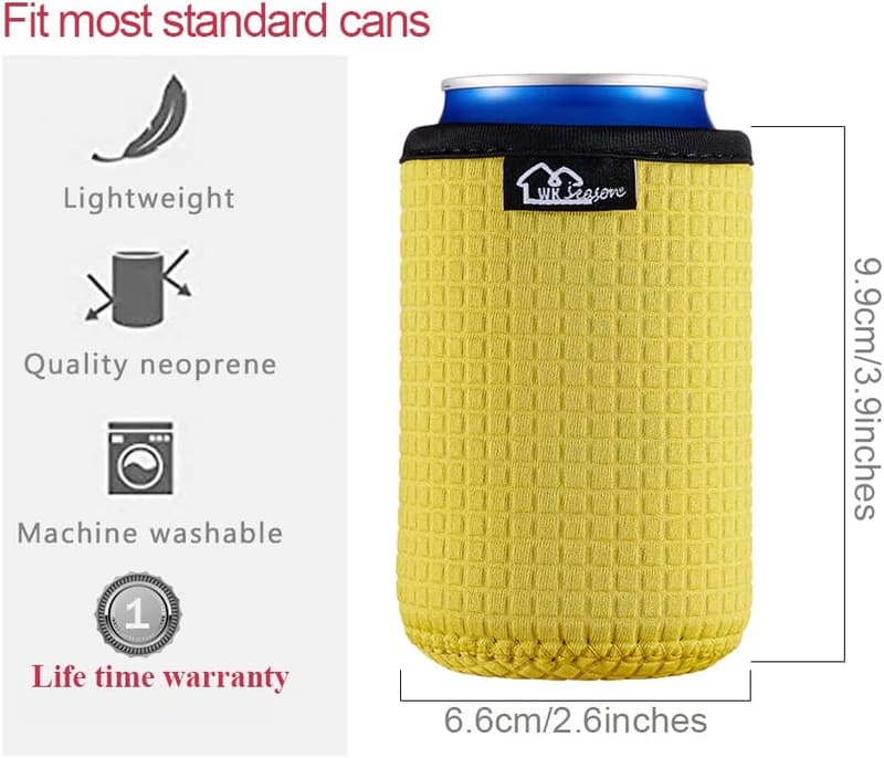 Neoprene Can Sleeves 3-Pack for Beer & Beverages