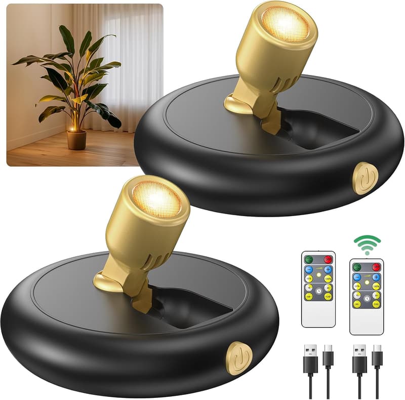 Wireless Mini LED Spotlight - Rechargeable Dimmable Accent Light