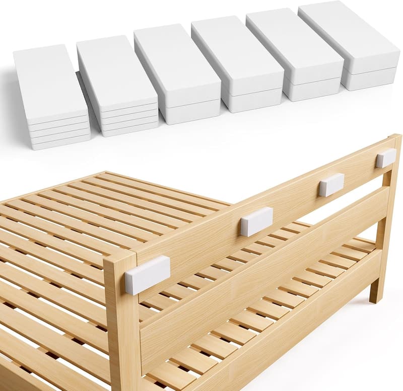 18pcs Anti-Vibration Bed Headboard Stoppers, Foam Wall Protectors