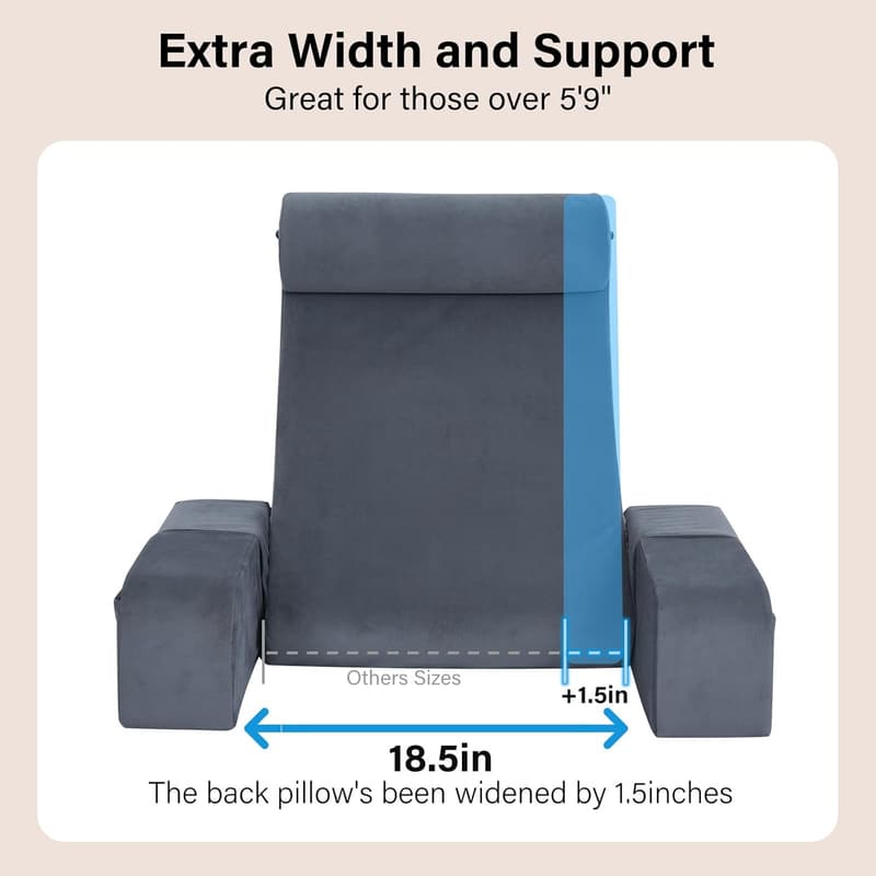 Reading Pillow for Bed Rest, Gaming & TV - Large 21