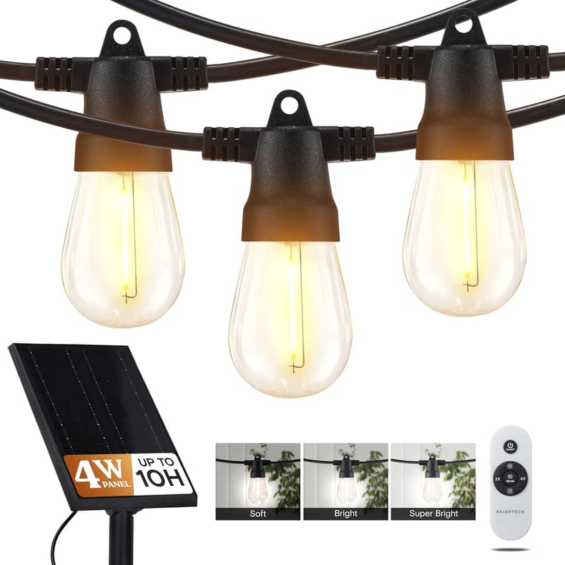 Outdoor String Lights – 27ft Commercial Grade LED with Remote