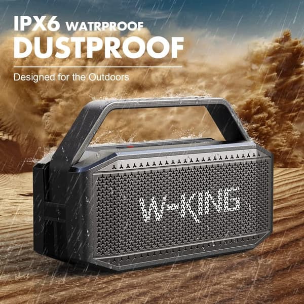 100W Waterproof Outdoor Bluetooth Party Speaker with Power Bank