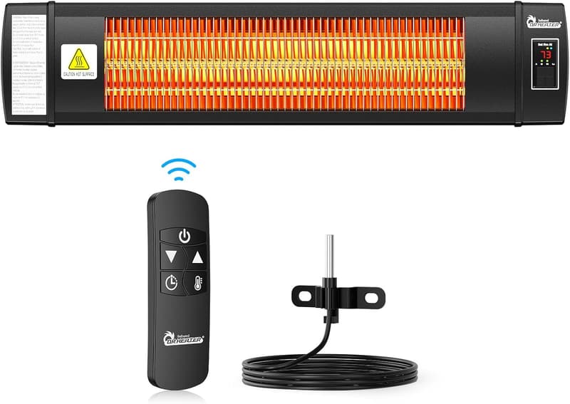 Smart Greenhouse Heater with Digital Thermostat & Temperature Control