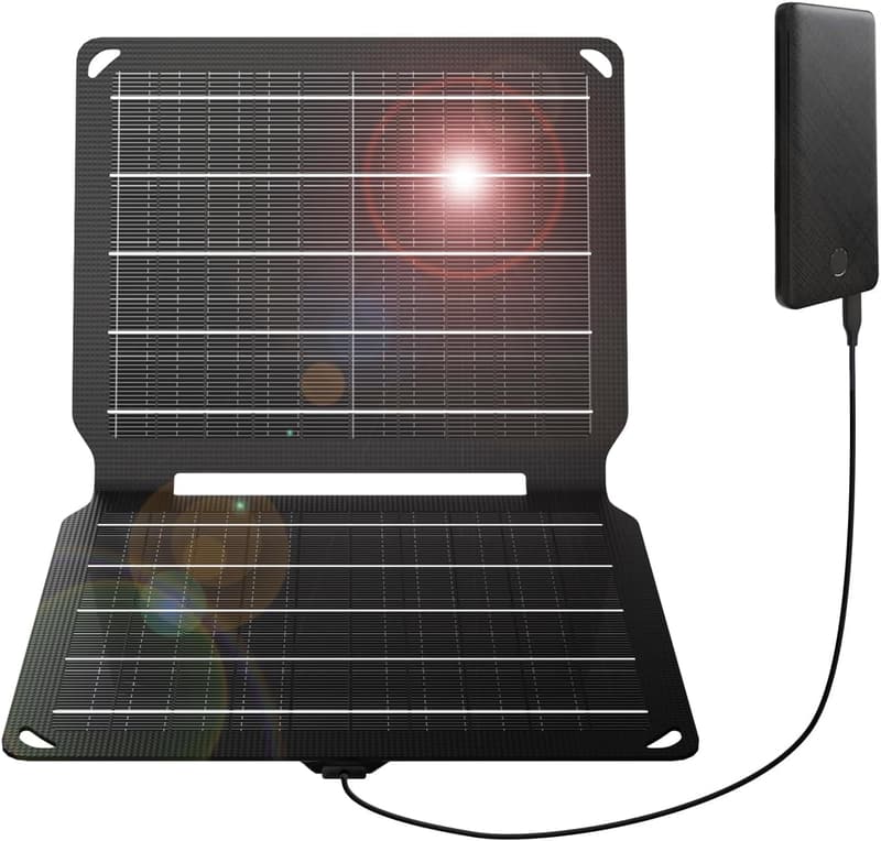 10W Portable Solar Charger - Foldable, Waterproof for Camping