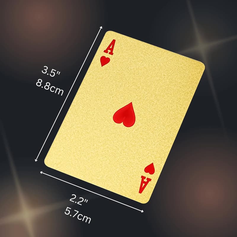 Waterproof Gold & Silver Foil Poker Playing Cards Set