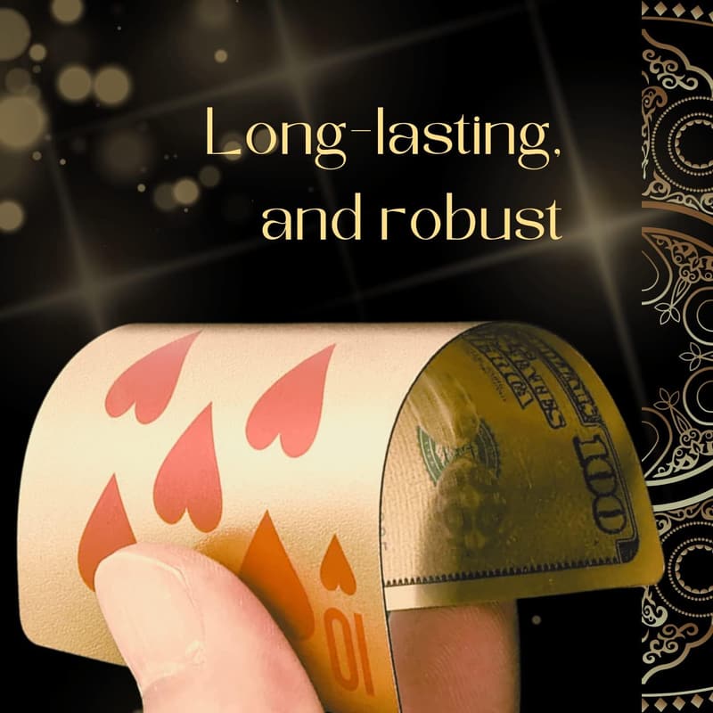 Waterproof Gold & Silver Foil Poker Playing Cards Gift