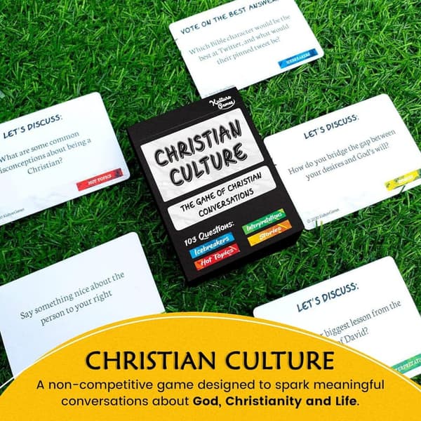Christian Conversation Starters Cards for Bible Study & Youth Groups