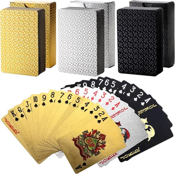 Waterproof Plastic Playing Cards - 6 Pack Standard Index Decks