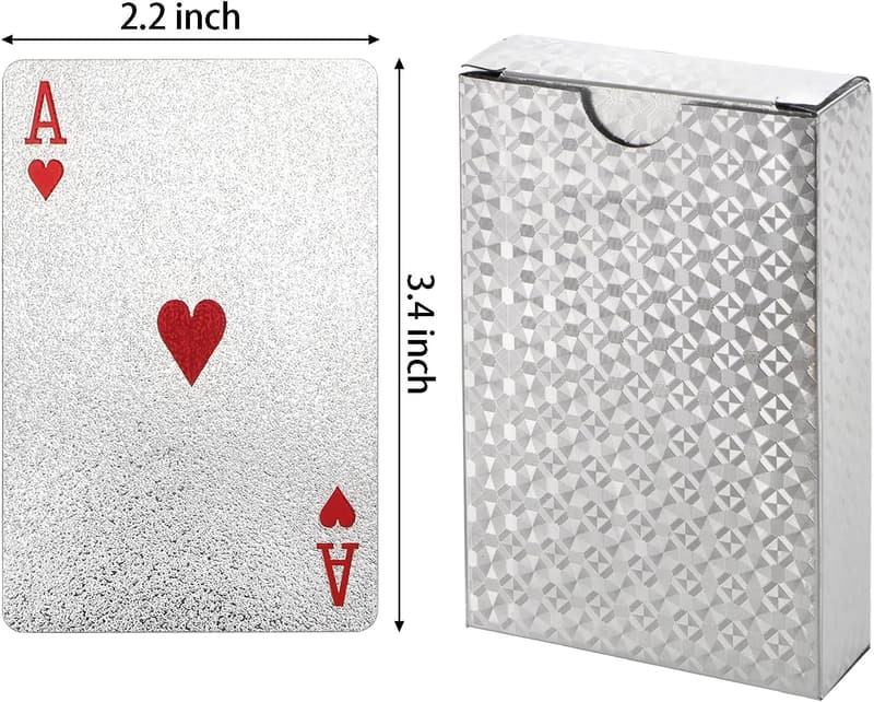 Waterproof Plastic Playing Cards - 6 Pack Standard Index Decks