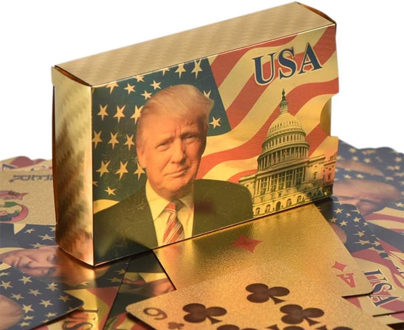 Gold Waterproof Poker Playing Cards - Unique Gift for Men