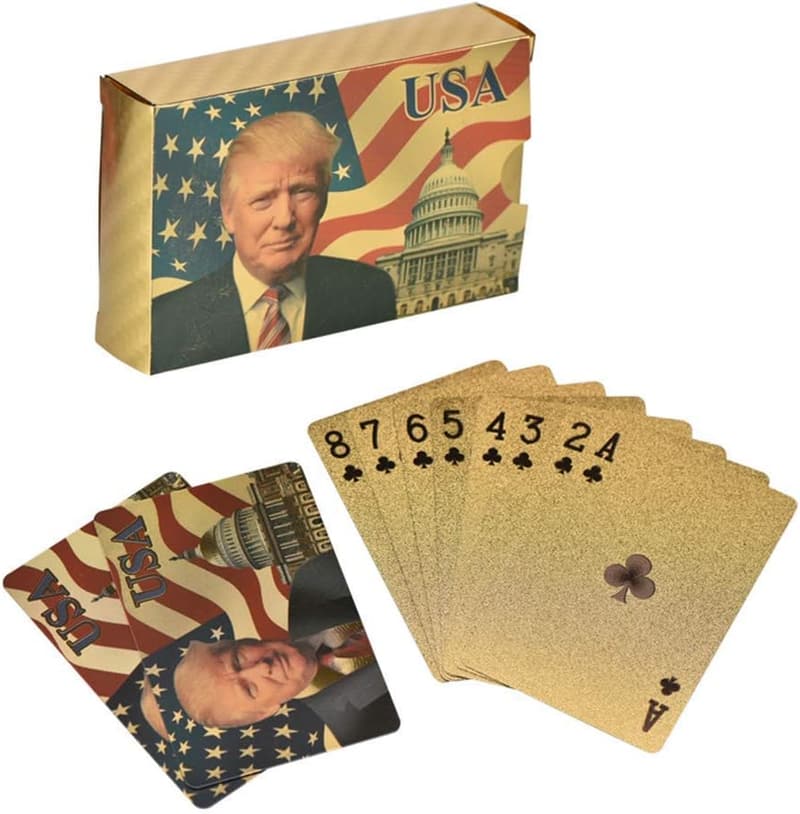 Gold Waterproof Poker Playing Cards - Unique Gift for Men