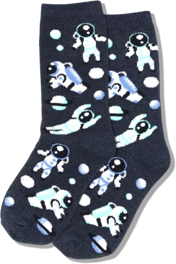 Fun Conversation Starter Crew Socks for Kids - 1 Pair