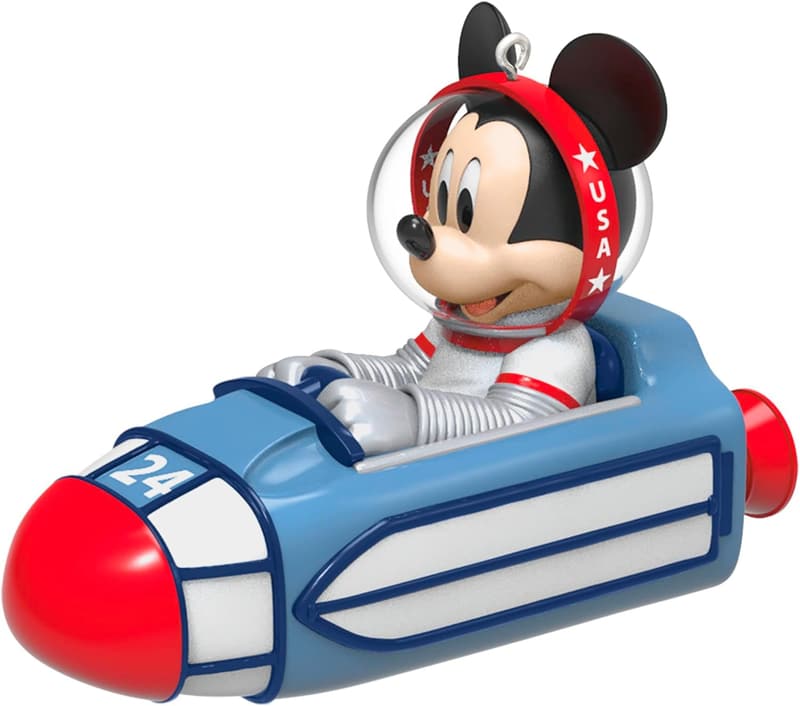2024 Mickey Mouse Christmas Ornament - Space Mountain Disney Gift