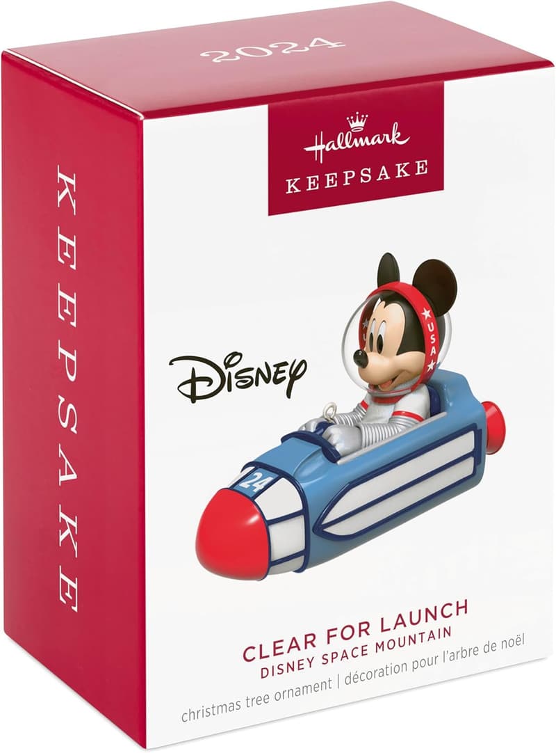 2024 Mickey Mouse Christmas Ornament - Space Mountain Disney Gift