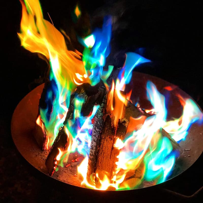 Rainbow Magic Fire Color Changing Packets for Campfires (6 Pack)