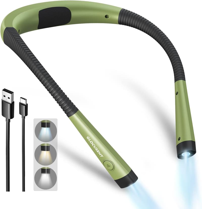 Bendable 3-Color Reading Light with 80-Hour Battery Life