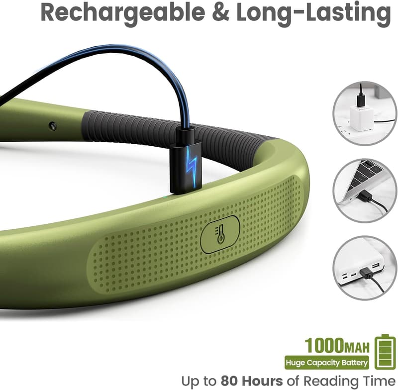 Bendable 3-Color Reading Light with 80-Hour Battery Life