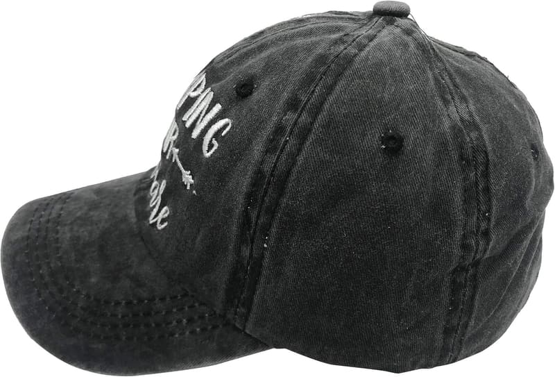 Vintage Distressed Baseball Cap for Women - Camping Style