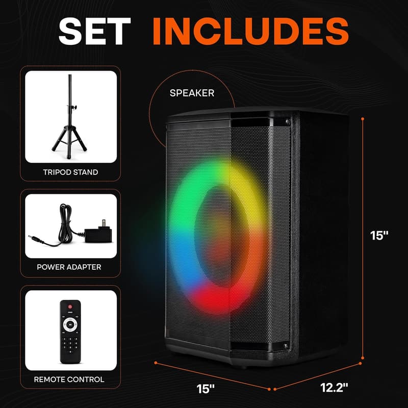 Portable Bluetooth Speaker with 8