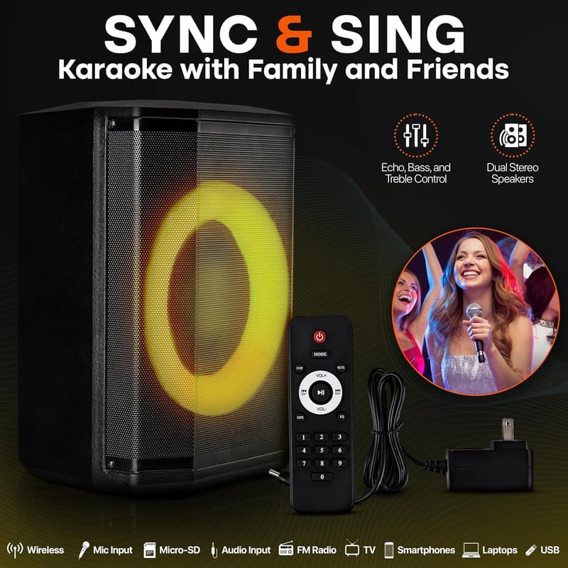 Portable Bluetooth Speaker with 8