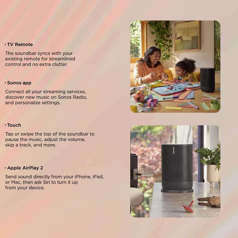 Sonos Move - Battery-Powered Smart Speaker with Alexa - Black