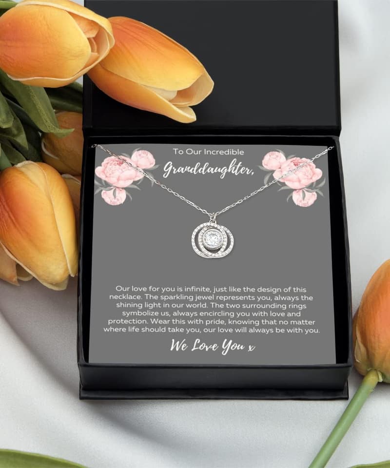 Sterling Silver Necklace Gift for Granddaughter