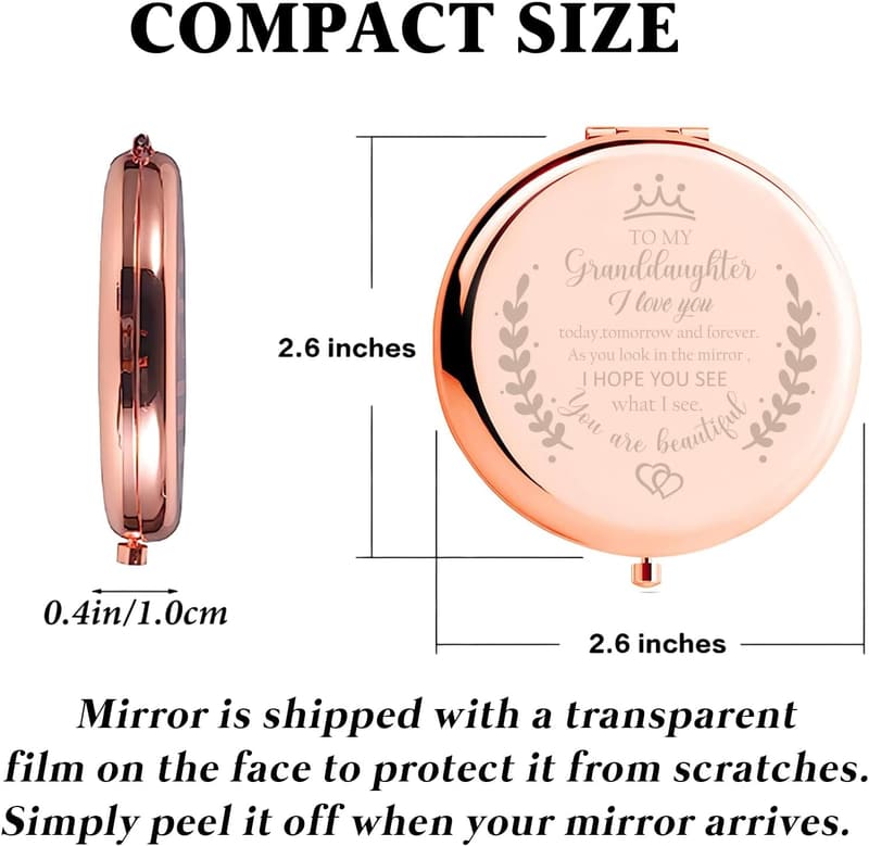 Birthday Makeup Compact Mirror for Granddaughter from Grandma
