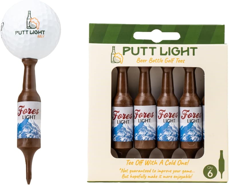 Novelty Golf Gift: 6 Pack Unbreakable Beer Bottle Tees