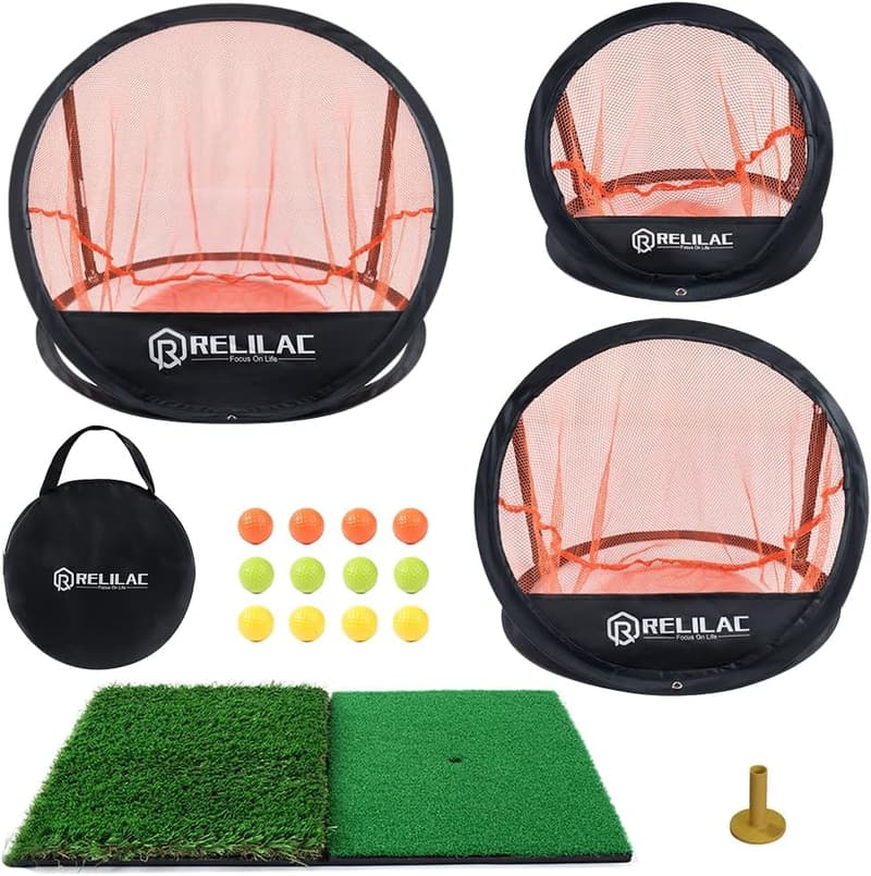 Golf Chipping Practice Net Set - Indoor/Outdoor Target Accessories
