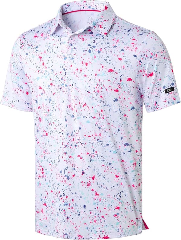 Men's Short Sleeve Performance Golf Polo Shirt - Moisture Wicking