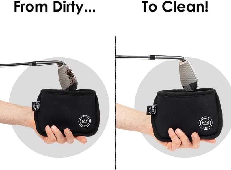 Golf Club Cleaner Pouch - Waterproof Brush & Ball Washer
