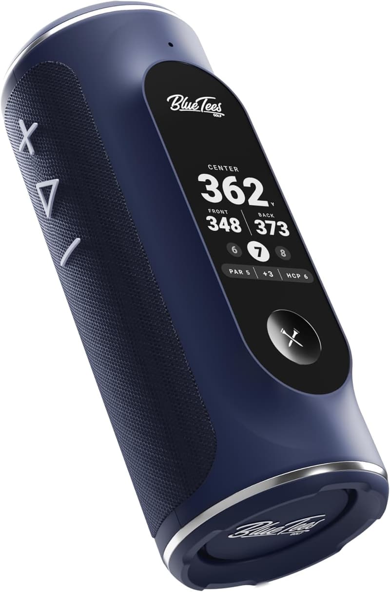 Blue Tees Golf GPS Speaker with Touch Screen & Waterproof Design