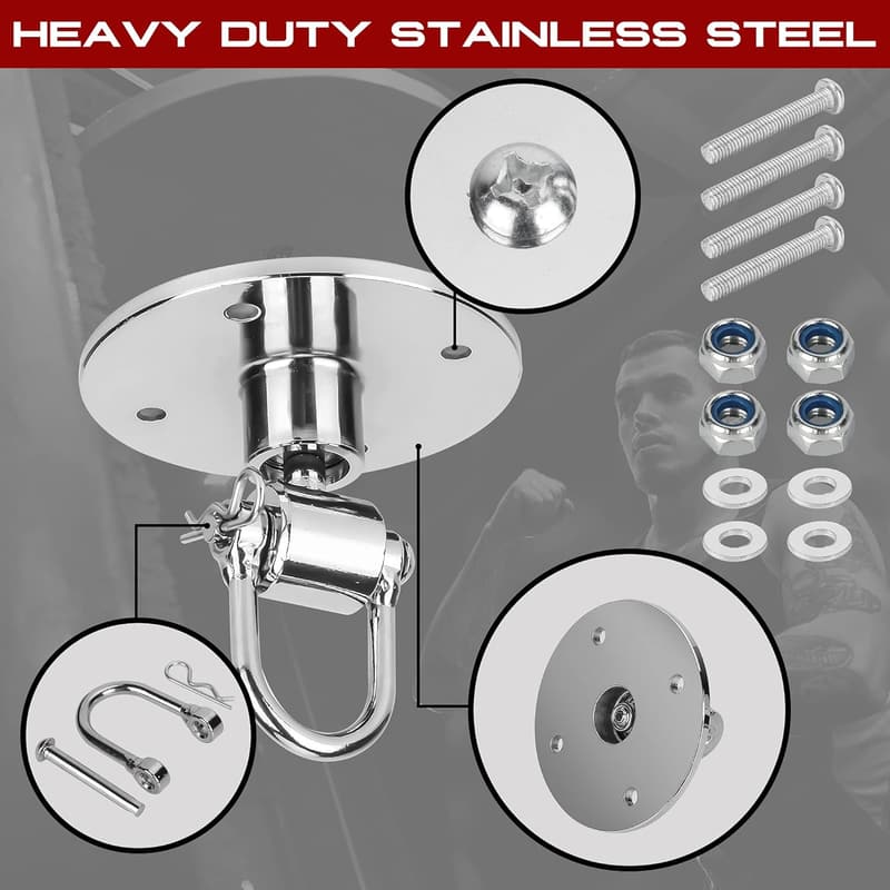 Stainless Steel Speed Bag Swivel with 360° Ball Bearing Kit