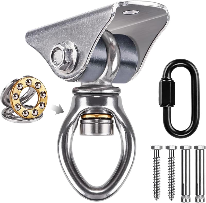 Heavy Bag Ceiling Mount with 1000 LB Capacity & 360° Swivel Hook