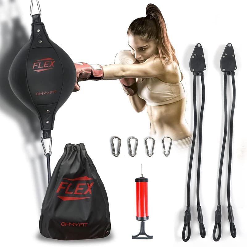 Adjustable Double End Punching Bag for Boxing Training - Durable Speed Bag