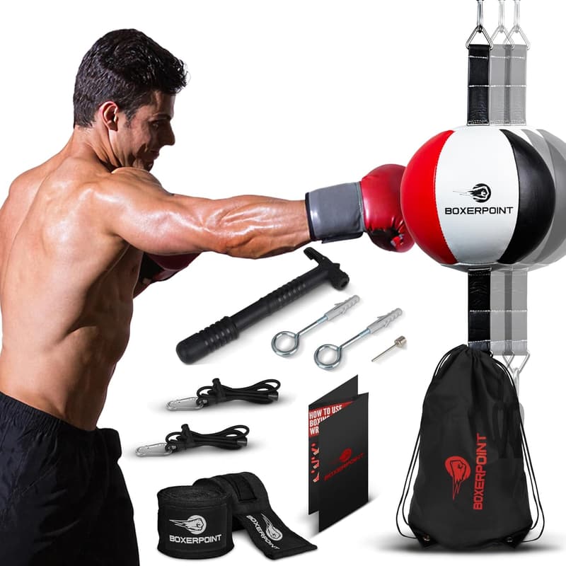 Durable PU Leather Double Ended Punching Bag for Boxing